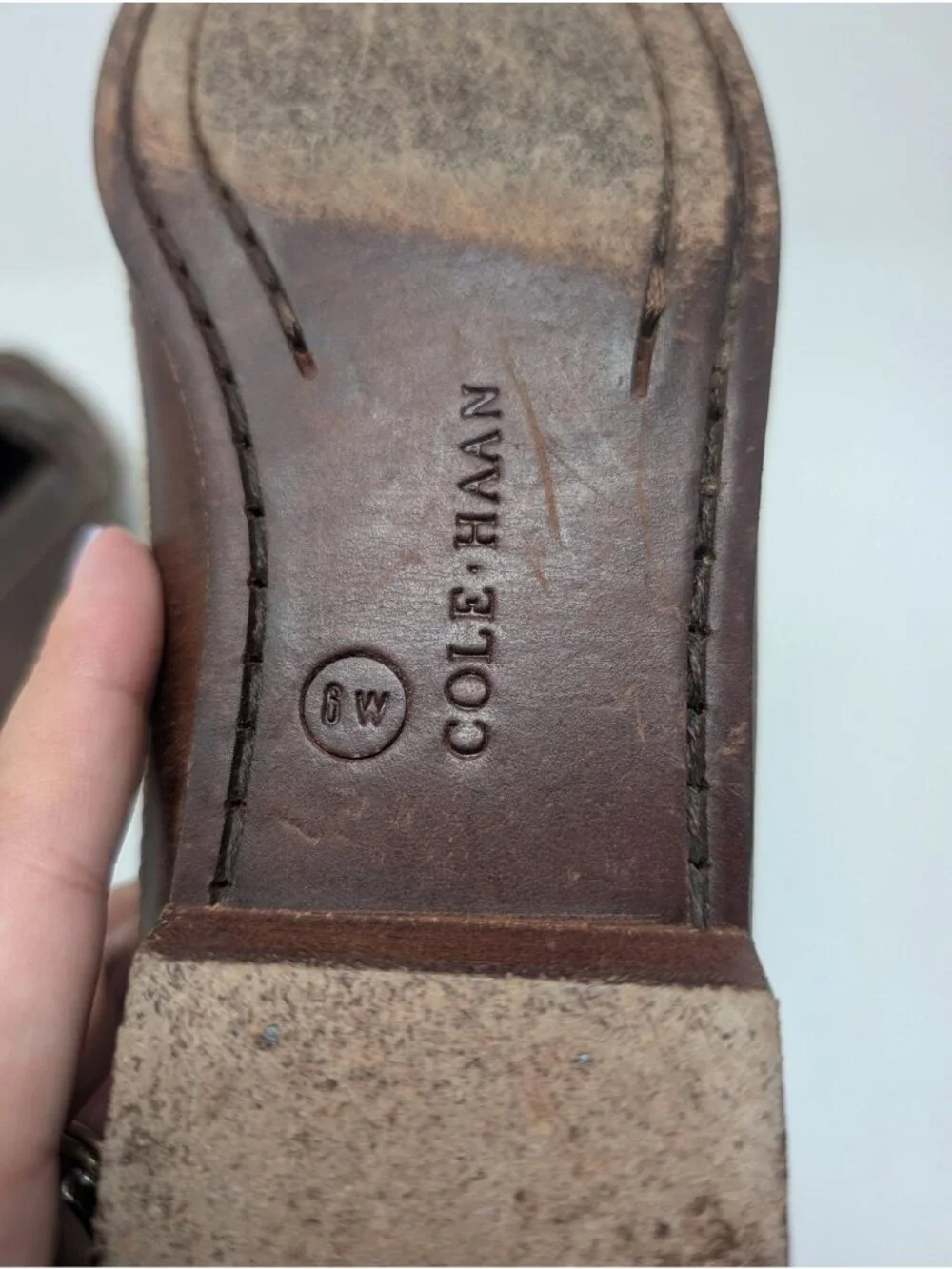 Cole Haan Brown Loafers 6 Leather Country Horsebit